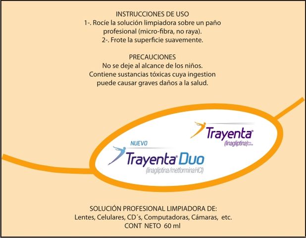 ETIQUETA UTILIZADA COMO PROMOCIONAL DE UN LABORATORIO MUY IMPORTANTE
