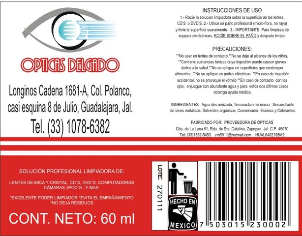OPTICAS DELGADO EN GUADALAJARA
